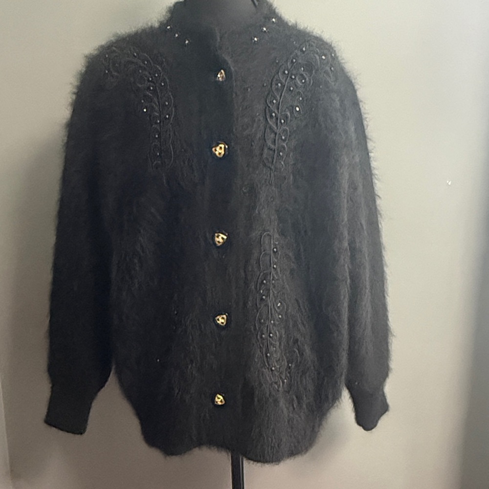 Vintage Agassy angora lambswool sweater